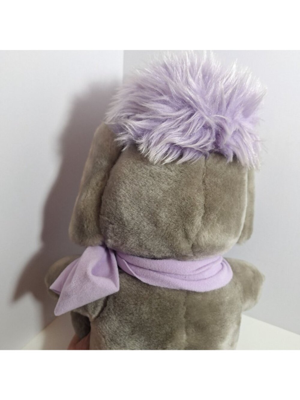 Disney Bianca Plush Mouse Purple Bow 16" Vintage 80s Made in Korea - Picture 15 of 16